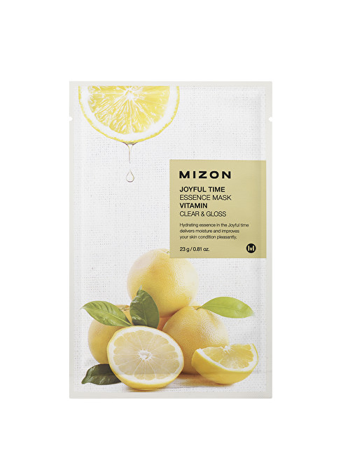 Mizon 3D Face Mask with Vitamin C for Brilliance and Vitality Joyful Time (Essence Mask Vitamin) 23 g Moterims