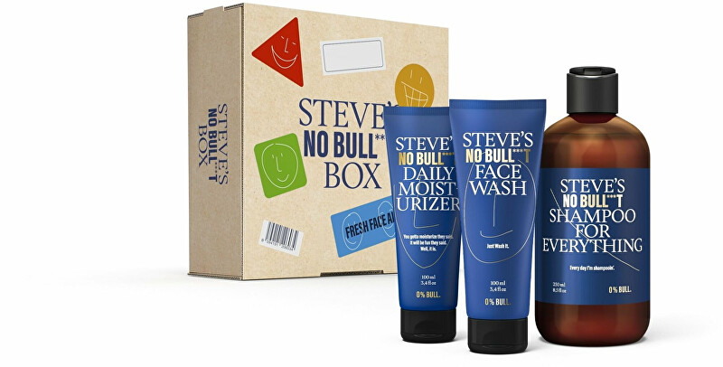 Steve´s Skin and hair care gift set Fresh Face All Day Set makiažo valiklis