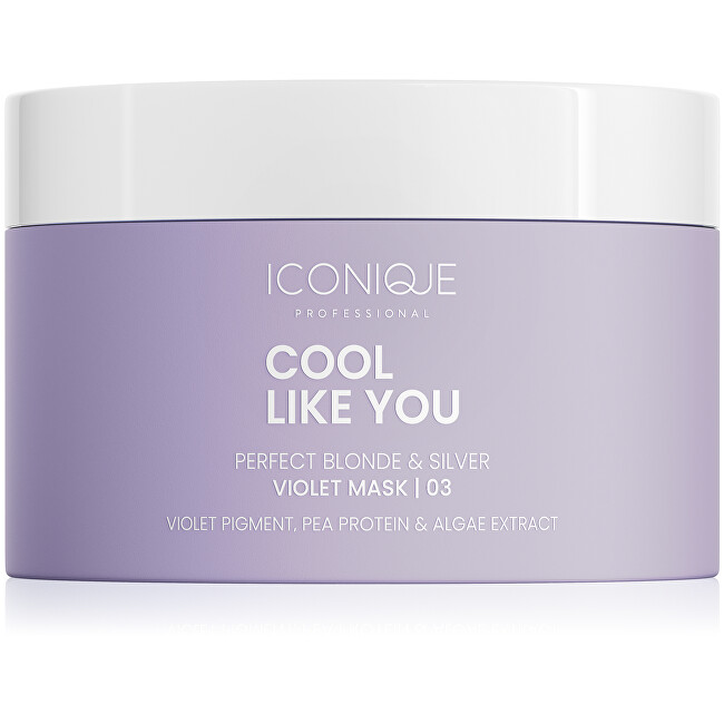 ICONIQUE Professional Mask for cool & radiant blonde Cool Like You (Violet Mask) 200ml atstatomoji plaukų priežiūros priemonė