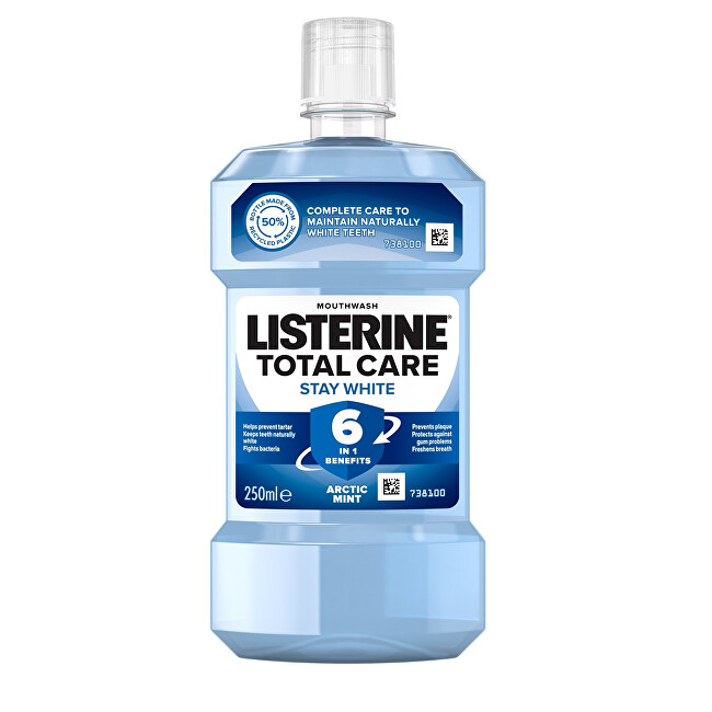 Listerine Mouthwash with whitening effect Total Care Stay White 500ml dantų skalavimo skystis