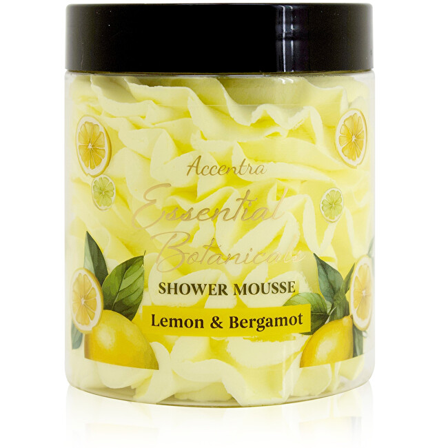 Accentra Lemon & Bergamot Shower Mousse 160 g Moterims