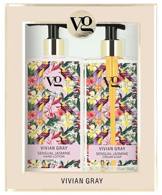 Vivian Gray Cosmetic set Sensual Jasmine (Cream Soap & Hand Lotion) Moterims