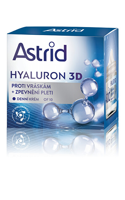 Astrid Firming anti-wrinkle day cream OF 10 Hyaluron 3D 50 ml 50ml vietinės priežiūros priemonė
