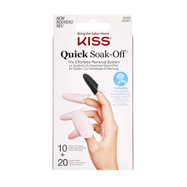 Kiss (Soak Off Remover Caps) 20 pcs priemonė nagams