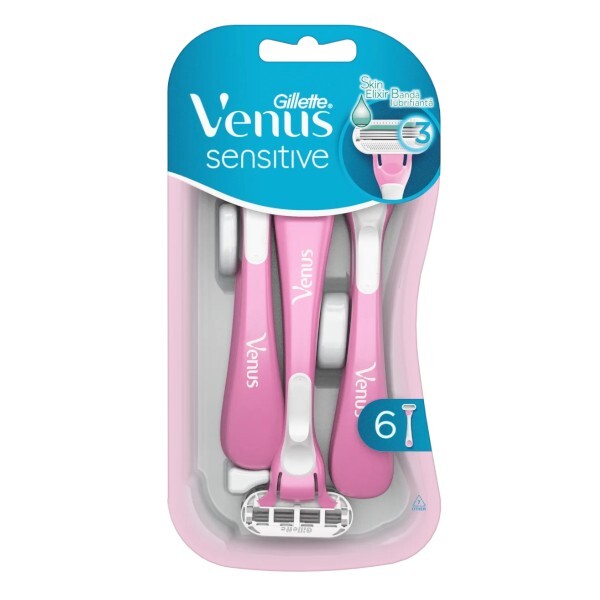 Gillette Disposable razors Venus Sensitive 6 pcs skustuvas