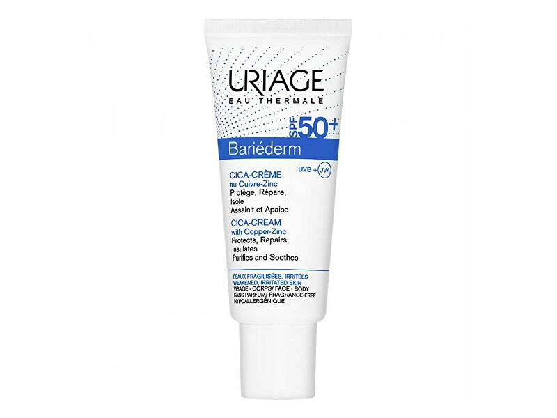 Uriage Regeneračn&iacute; kr&eacute;m na popraskanou pokožku Bariederm SPF 50 (Cica Cream) 40 ml 40ml Moterims