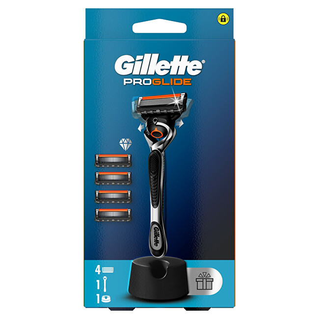 Gillette ProGlide razor + 4 heads skustuvas