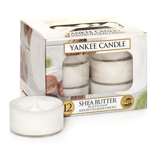 Yankee Candle Aromatic tea candles Shea Butter 12 x 9.8 g Kvepalai Unisex