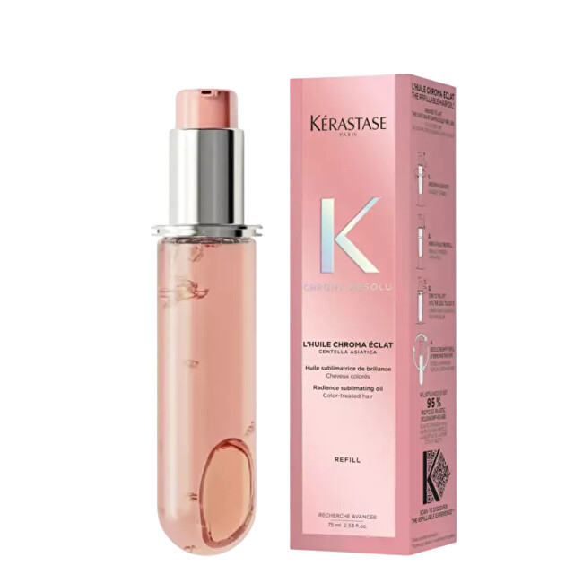 K&eacute;rastase Chroma Absolu Hair Oil Refill 75 ml 75ml nenuplaunama plaukų priežiūros priemonė