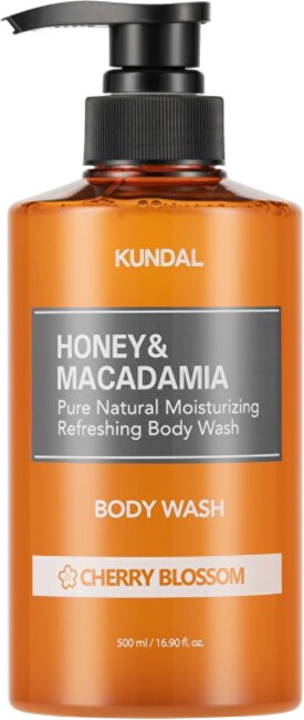 KUNDAL Shower gel Honey & Macadamia Cherry Blossom (Body Wash) 500 ml 500ml Moterims