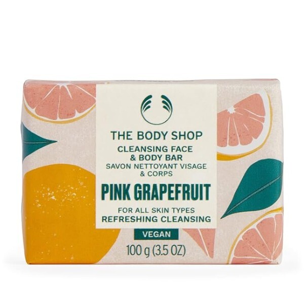 The Body Shop Solid soap for face and body Pink Grapefruit (Cleansing Face & Body Bar) 100 g Moterims