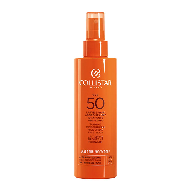 Collistar Sunscreen spray SPF 50 Tanning Moisturizing Milk Spray 200 ml 200ml Moterims