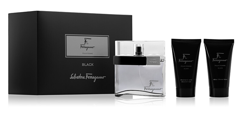 Salvatore Ferragamo F By Ferragamo Black - EDT 100 ml + sprchov&yacute; gel 75 ml + balz&aacute;m po holen&iacute; 75 ml 100ml Kvepalai Vyrams