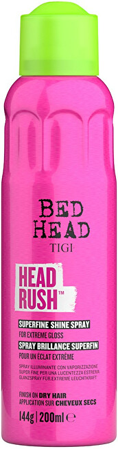 Tigi Spray for hair shine Bed Head Headrush (Superfine Shine Spray) 200 ml 200ml modeliavimo priemonė