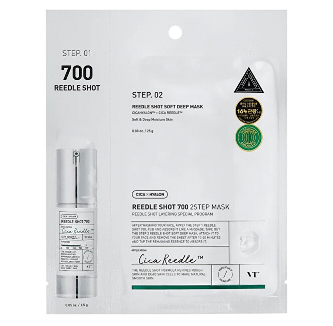 VT Cosmetics Cica Reedle Shot 700 Sheet Mask 1.5 g + 25 g Moterims