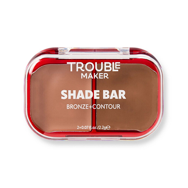 Trouble Maker Shade Bar Bronze and Contour Face Palette 2.2 g Heart + Soul tamsintojas