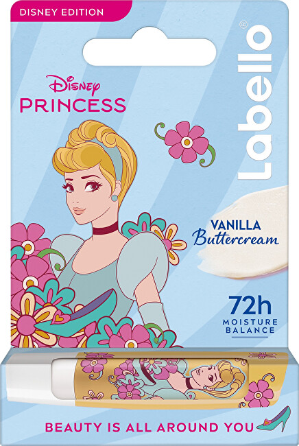 Labello Disney Cinderella Lip Balm 4.8 g lūpų balzamas Labello Disney Cinderella Lip Balm 4.8 g lūpų balzamas