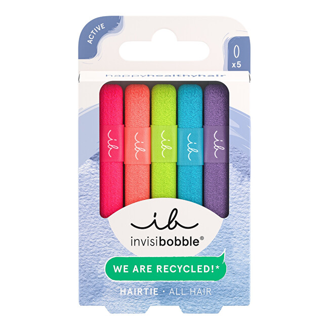 Invisibobble Hair Tie Neon Glow 5 pcs. plaukų aksesuaras