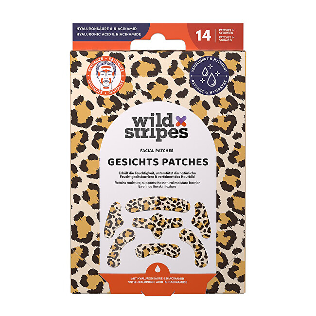 Wild Stripes Hydrocolloid patches for the skin Animal Leo Facial Patches 14 pcs Moterims