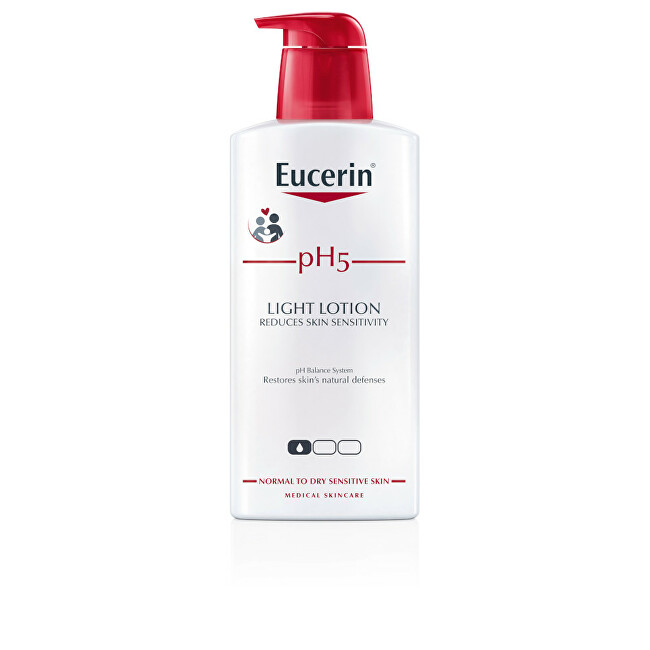 Eucerin Light body lotion for sensitive skin pH5 ( Light Lotion) 400ml Moterims