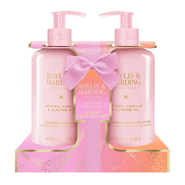 Baylis & Harding Gift set Jojoba, Vanilla & Almond oil 2 &times; 300 ml 300ml Moterims