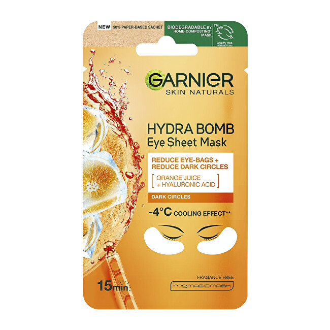 Garnier Exciting eye mask with orange juice and (Eye Tissue Mask) 6 g Moterims