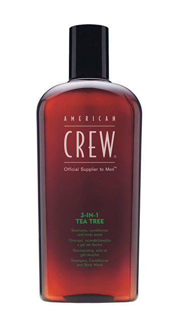American Crew Shampoo with Tea Tree 3in1 (Shampoo, Conditioner & Body Wash) 450ml plaukų balzamas