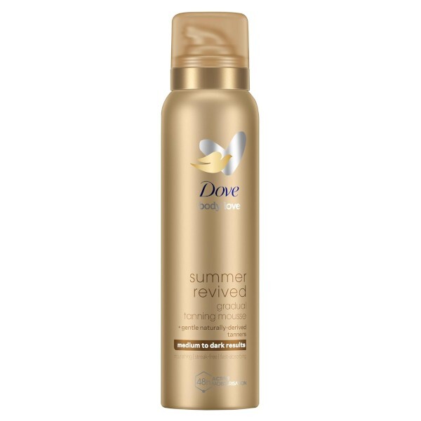 Dove Summer Revived Medium to Dark Self-Tanning Body Mousse (Gradual Tanning Mousse) 150 ml 150ml savaiminio įdegio kremas