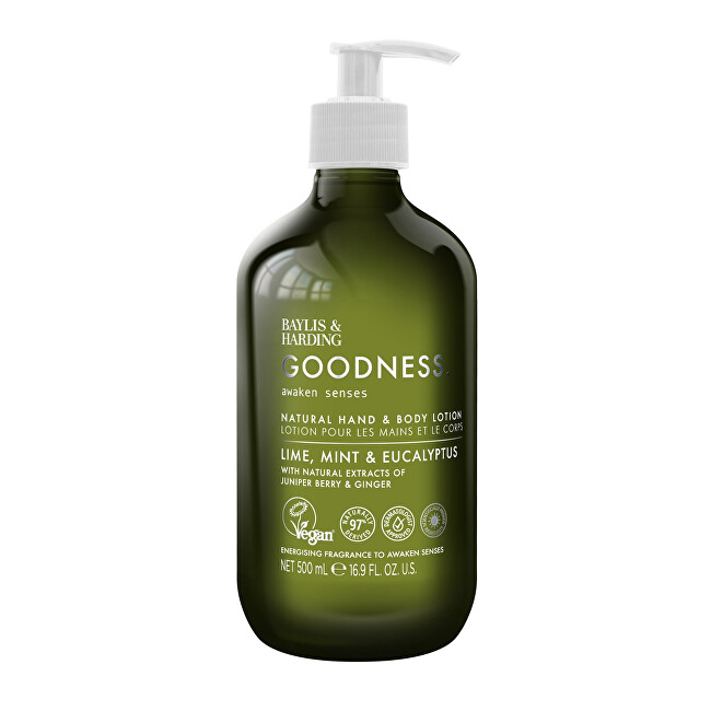 Baylis & Harding Goodness Awaken Body Lotion Lime, Mint & Eucalyptus 500 ml 500ml Moterims
