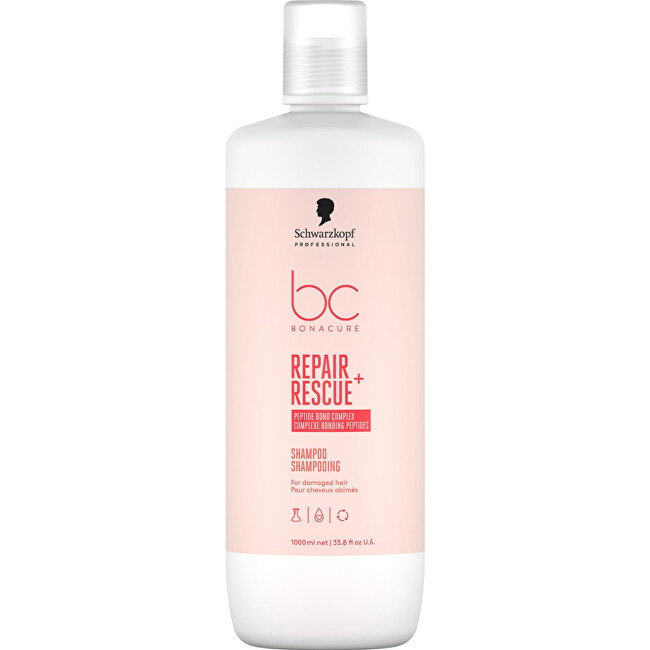 Schwarzkopf Professional Repair Rescue Shampoo Peptide Bond Complex 1000ml &scaron;ampūnas