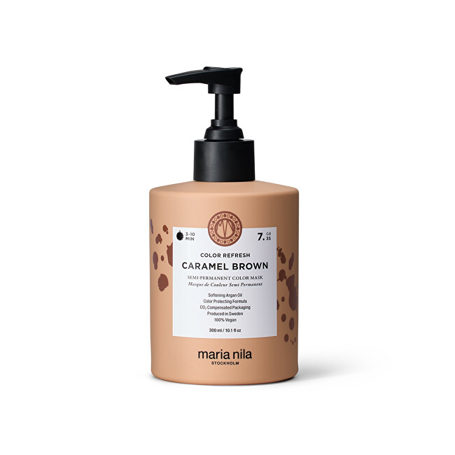 Maria Nila Color Refresh Caramel Brown 7.35 Tinting Mask 300 ml 300ml &scaron;ampūnas