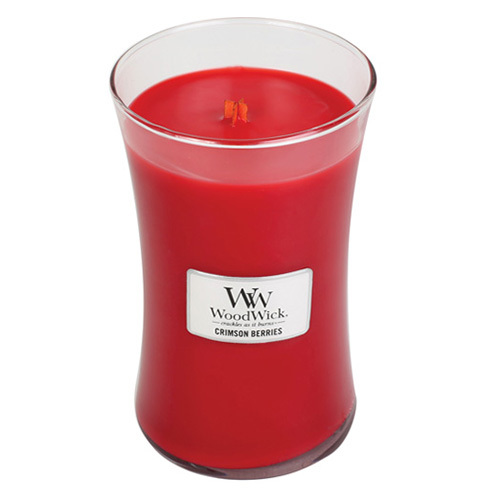 WoodWick Scented candle vase Crimson Berries 609 g kvepianti žvakė