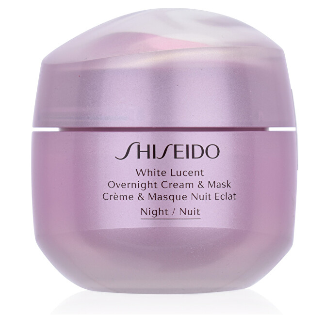 Shiseido White Lucent Night Cream and Mask (Overnight Cream & Mask) 75 ml 75ml vietinės priežiūros priemonė