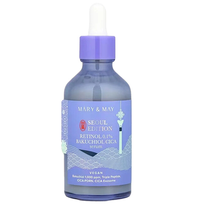 MARY & MAY Skin serum Retinol 0.1% Bakuchiol Cica Serum 80 ml 80ml vietinės priežiūros priemonė