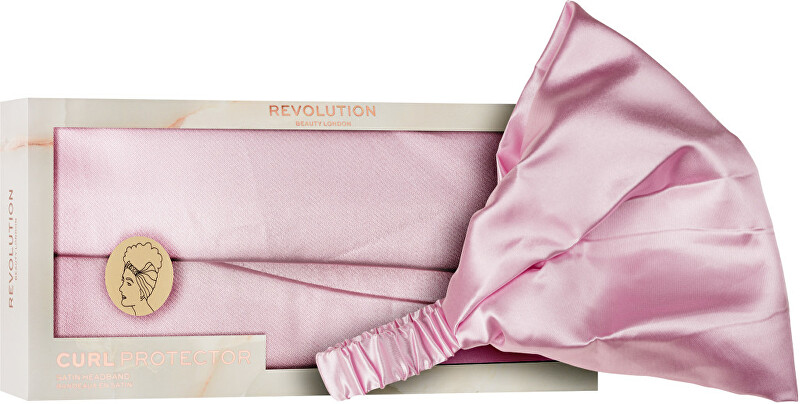 Revolution Haircare Cosmetic headband Satin Pink ( Curl Protector) plaukų aksesuaras