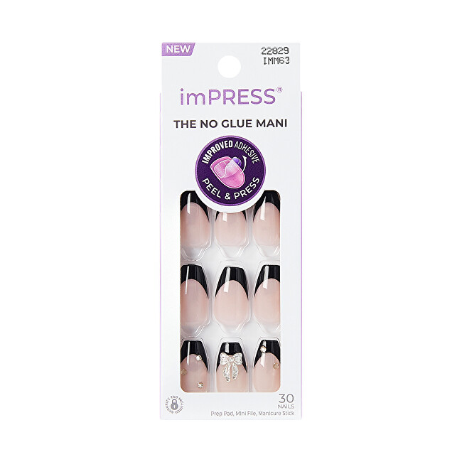Kiss Self-adhesive nails imPRESS Nails By The River 30 pcs priemonė nagams