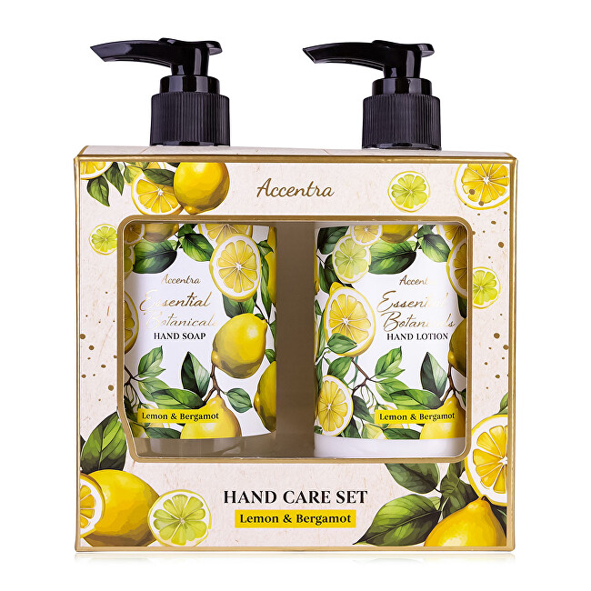 Accentra Essential Botanics Lemon & Bergamot Hand Care Gift Set Moterims