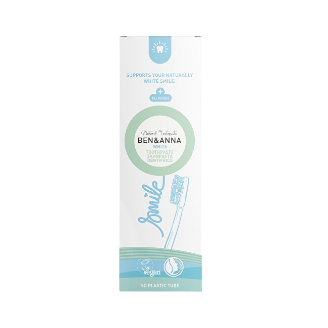 BEN & ANNA White Natural Toothpaste 75 ml 75ml dantų pasta