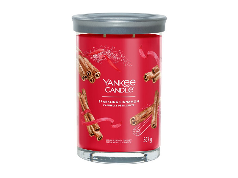 Yankee Candle Aromatic candle Signature tumbler large Sparkling Cinnamon 567 g Kvepalai Unisex