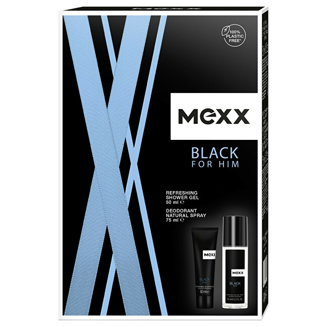 Mexx Black Man - deodorant s rozprašovačem 75 ml + sprchový gel 50 ml 75ml Black Man - deodorant s rozprašovačem 75 ml + sprchový gel 50 ml Vyrams Rinkinys