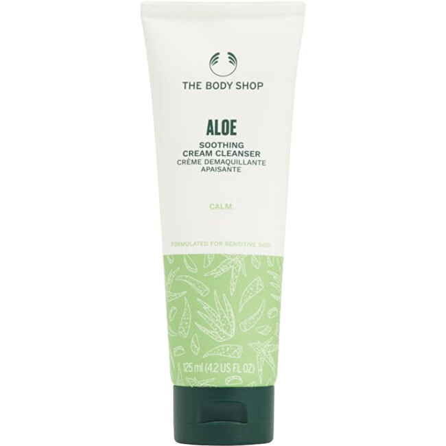 The Body Shop Soothing skin cleansing cream Aloe Cream Cleanser 125 ml 125ml makiažo valiklis