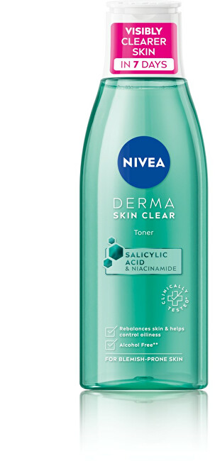Nivea Cleansing lotion Derma Skin Clear (Toner) 200 ml 200ml makiažo valiklis