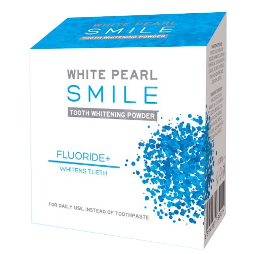VitalCare Whitening tooth powder SMILE Fluor + 30 g Dantų emalį stiprinanti priemonė