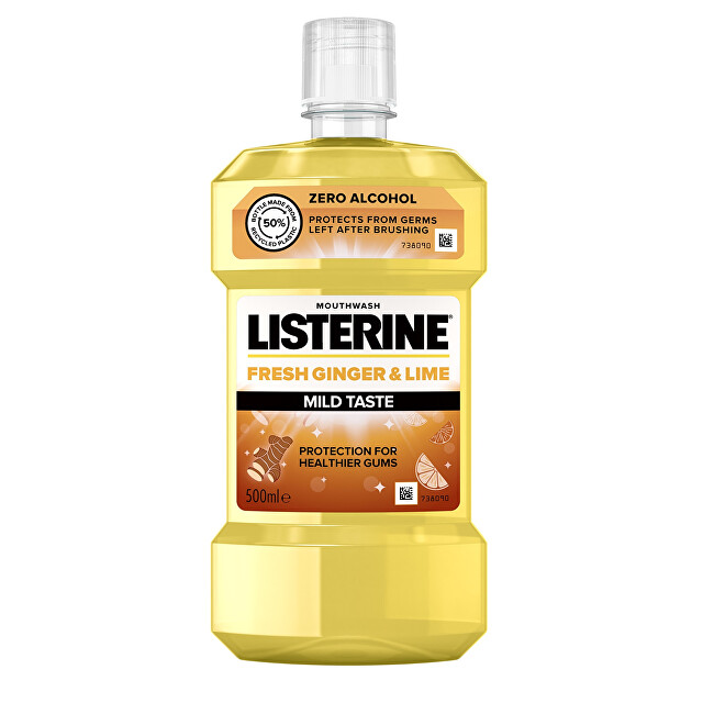 Listerine Mouthwash Fresh Ginger & Lime Mild Taste 500ml dantų skalavimo skystis