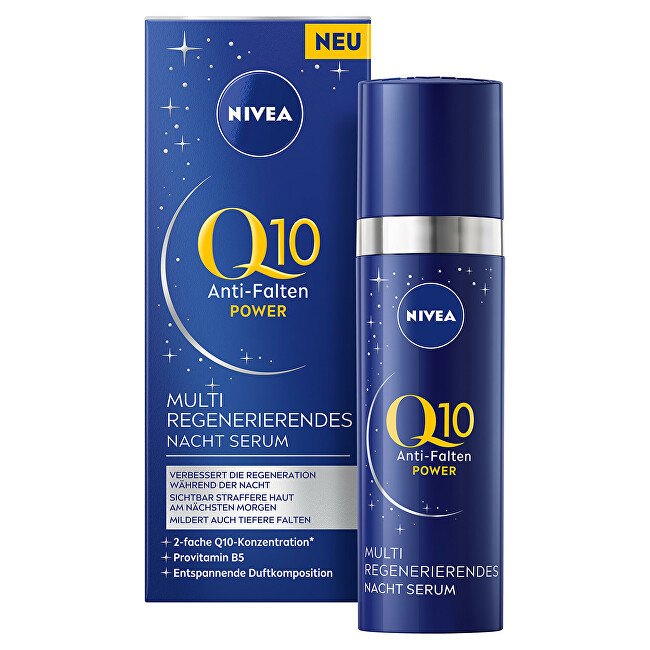 Nivea Anti-wrinkle night serum Q10 30 ml 30ml vietinės priežiūros priemonė