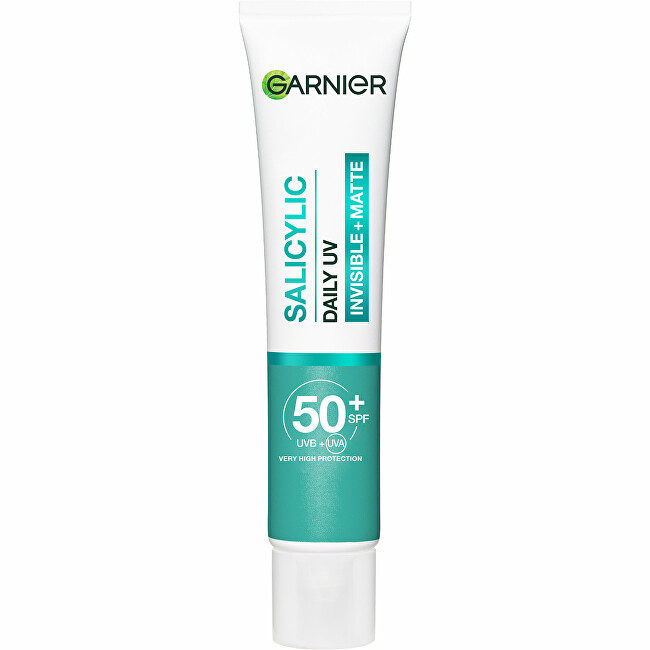 Garnier Daily fluid against skin imperfections SPF 50+ PureActive Salicylic (Daily UV Invisible + Matte) 40 ml 40ml vietinės priežiūros priemonė