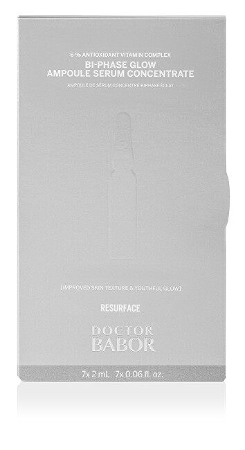 Babor Ampoules for dull and tired skin Doctor Babor Glow Bi-Phase (Ampoule Serum Concentrate) 7 x 2 ml 2ml Moterims
