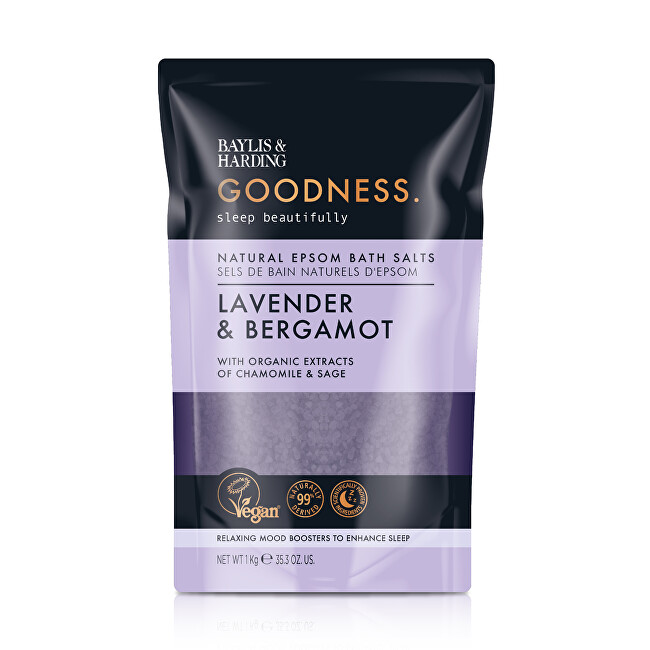 Baylis & Harding Goodness Sleep Lavender & Bergamot Bath Salts 1000 g Moterims