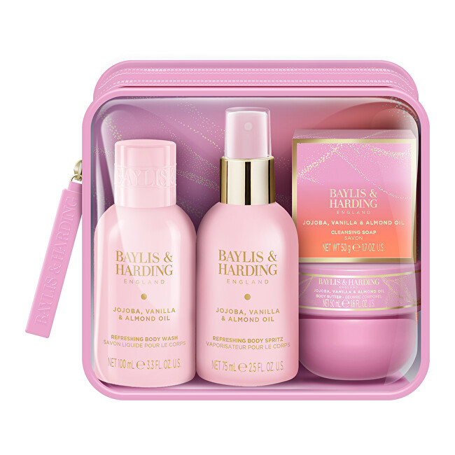 Baylis & Harding Jojoba, Vanilla & Almond Oil Gift Set 4 pcs Moterims
