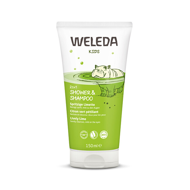 Weleda Shower cream and shampoo 2 in 1 Cheerful lime 150 ml 150ml &scaron;ampūnas